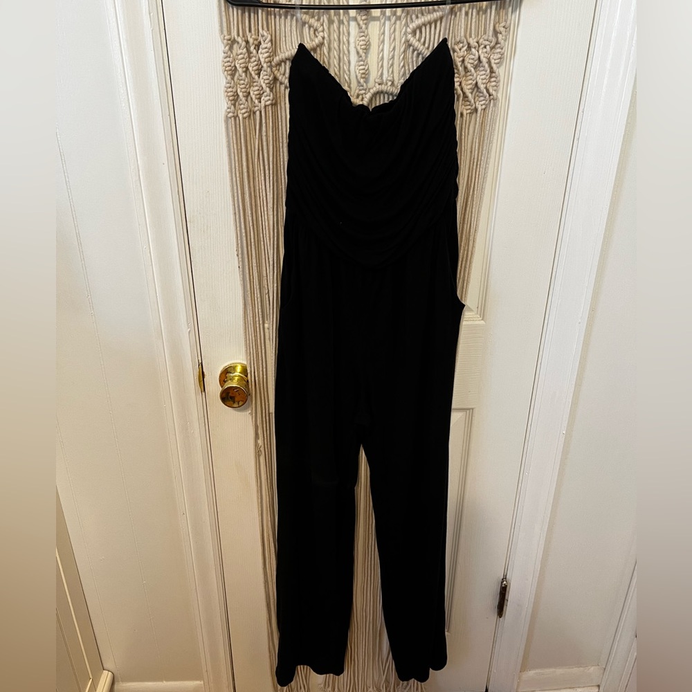 Altar’d State Strapless Jumpsuit With Pockets